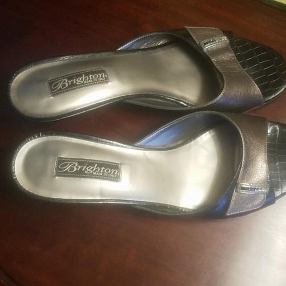 Brighton black and pewter sandals - Picture 2 of 7